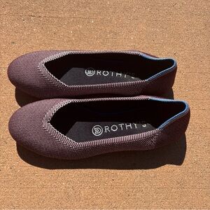 Rothy's Maroon Knit Flats 7.5 women’s